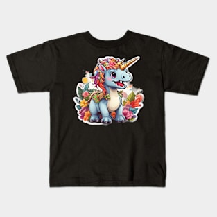 Unicorn Dinosaur, T-Rex Funny Unicorns Party Rainbow Squad Gifts for Kids Boys Girls Kids T-Shirt